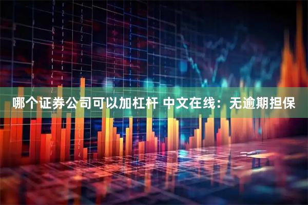 哪个证券公司可以加杠杆 中文在线：无逾期担保